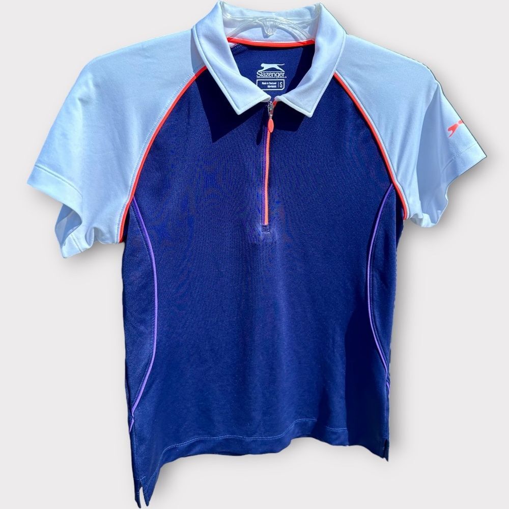 Slazenger Golf Polo Short Sleeve UV Sun Protection - Size Small
